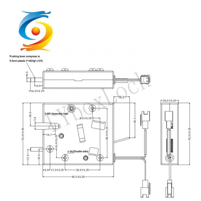24V Electronic Smart Cabinet Lock Keyless Anti Shoke ISO9000